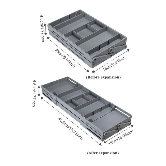 FlexiTier Expandable Drawer Organizer