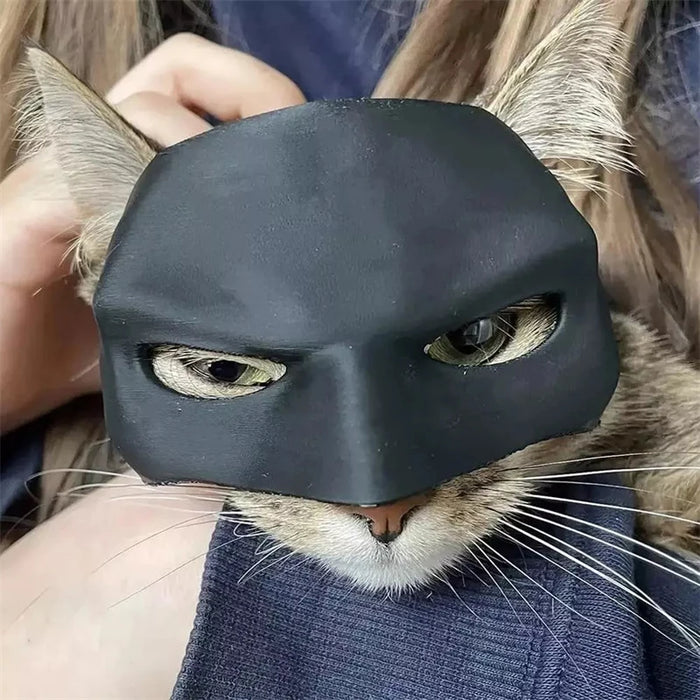 Superhero Cat Mask - Heroic Bat Edition