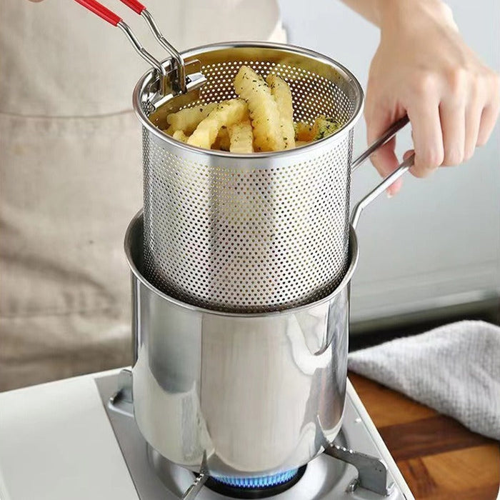 Stainless Steel Oil Filtration Deep Fryer