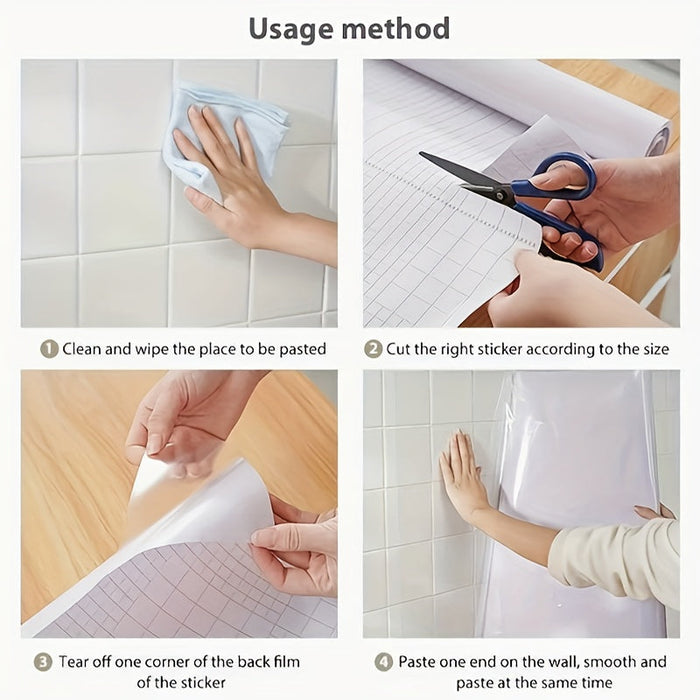 Smart waterproof adhesive stickers for easy cleaning