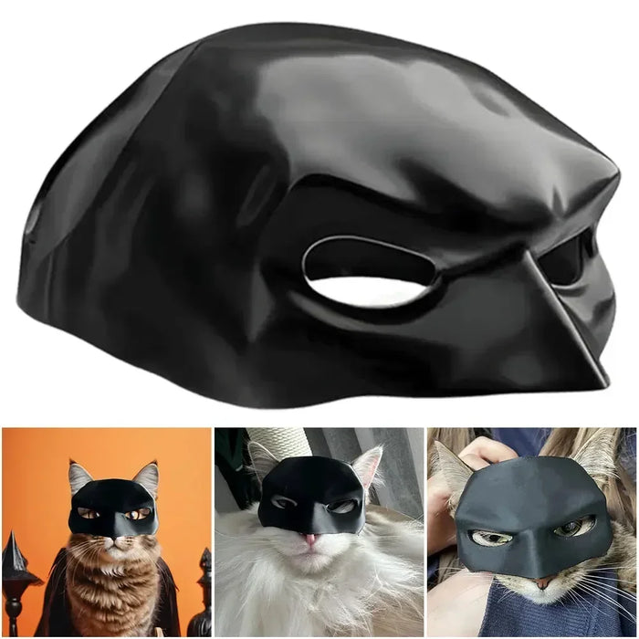 Superhero Cat Mask - Heroic Bat Edition