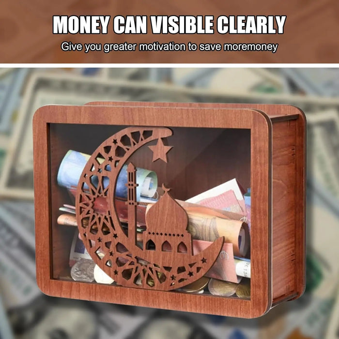 EcoSavvy Wooden Money Box