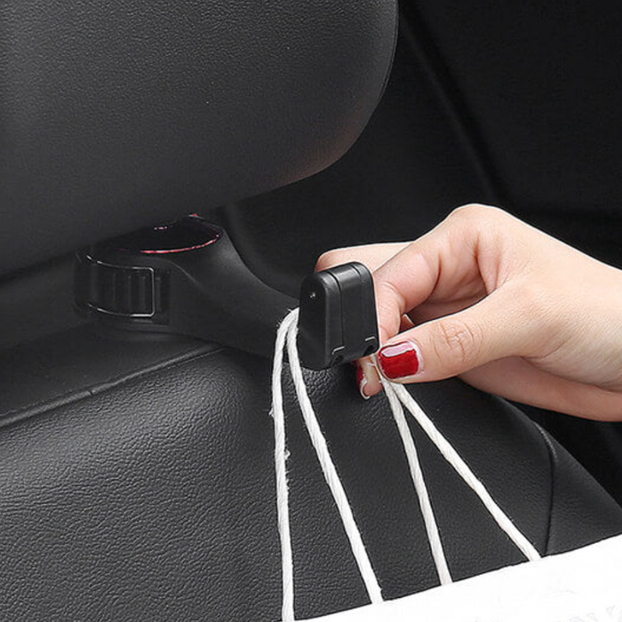 2in1 Car Headrest Hook (2 Packs)