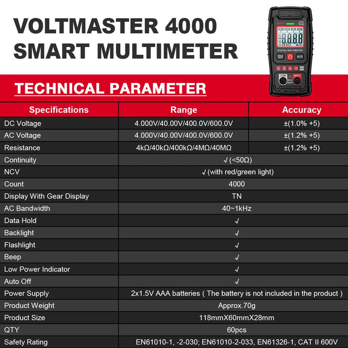 VoltMaster 4000 Smart Multimeter