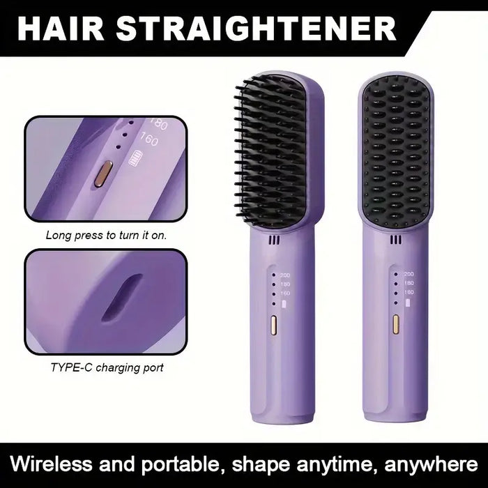 FlexiStraight - Portable Cordless mini hair straightening comb