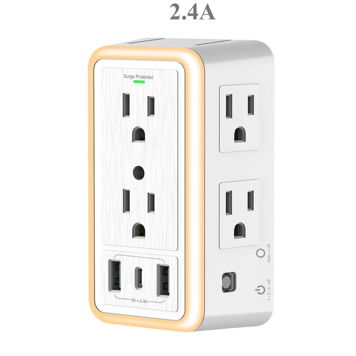 9-IN-1 Multi Plug Surge Protector Outlet